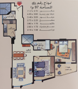 شقق  نموذج 6 برج البستان  